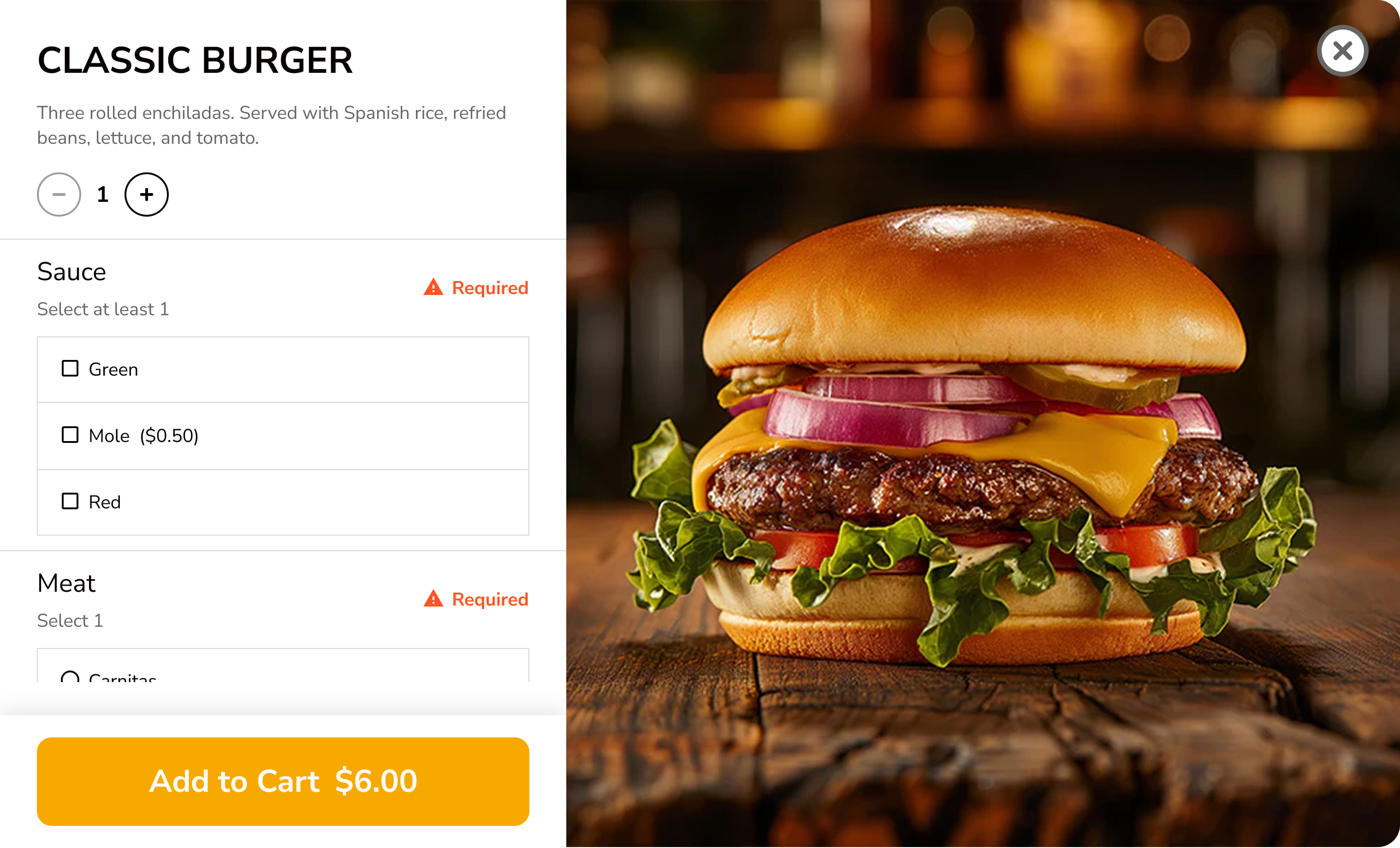 Modifier selection before redesign